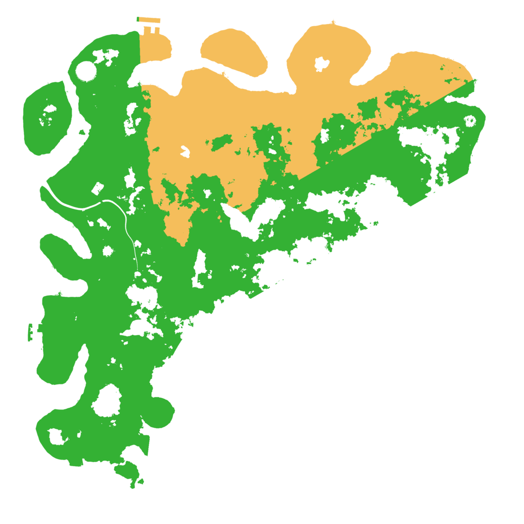 Biome Rust Map: Procedural Map, Size: 4500, Seed: 1222503480