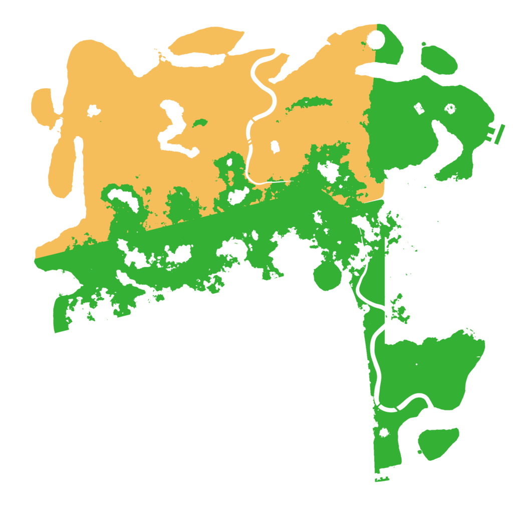 Biome Rust Map: Procedural Map, Size: 5000, Seed: 4562