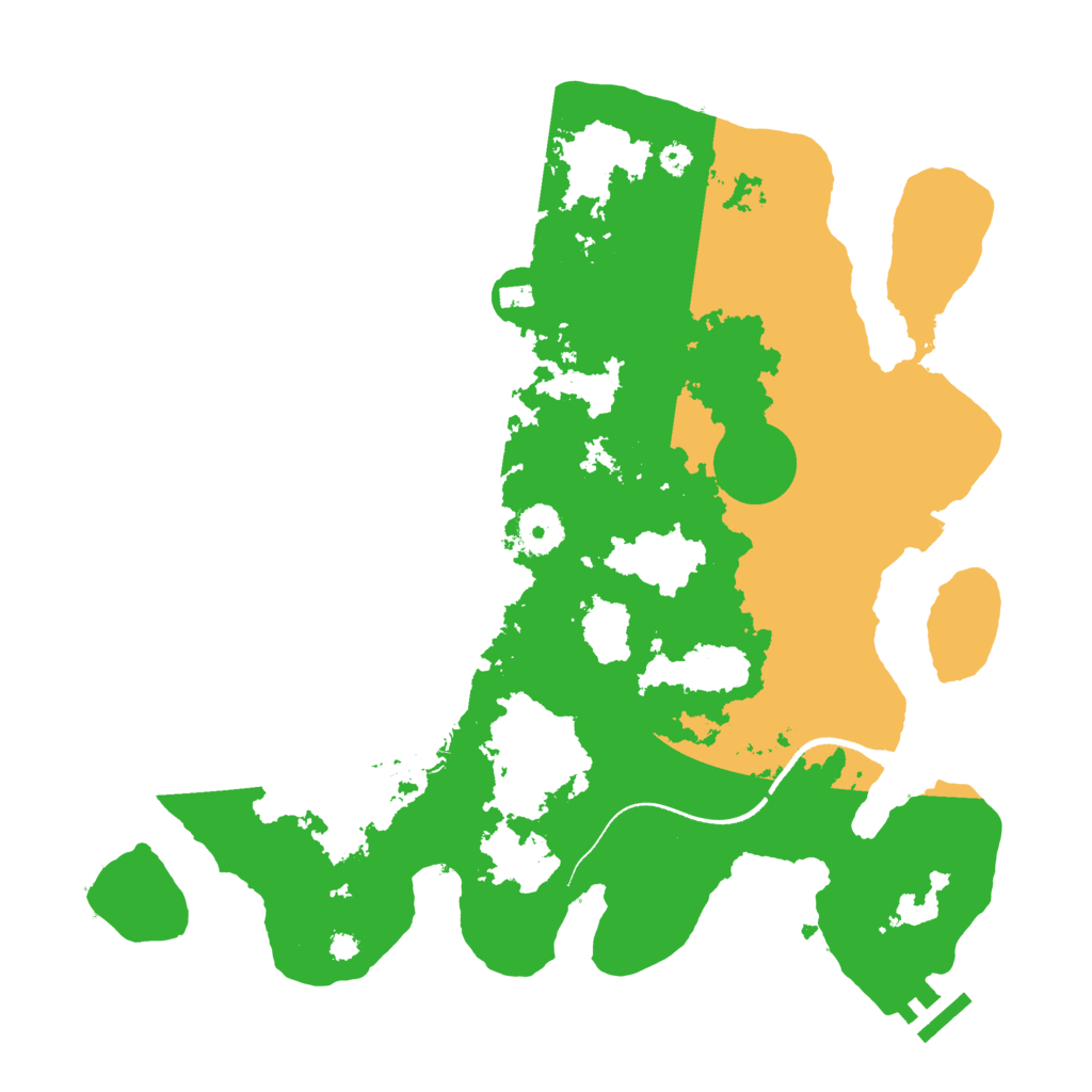 Biome Rust Map: Procedural Map, Size: 3500, Seed: 1137534449