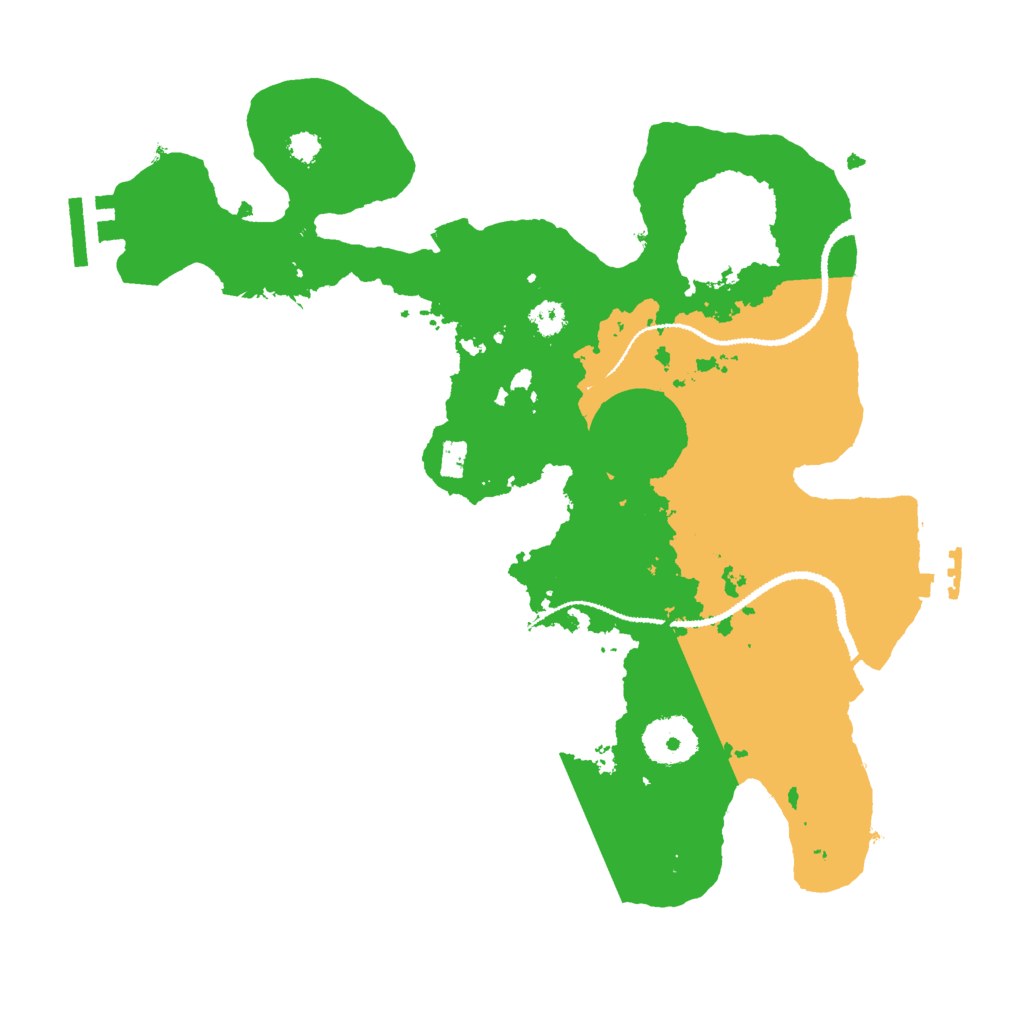 Biome Rust Map: Procedural Map, Size: 3000, Seed: 423198555