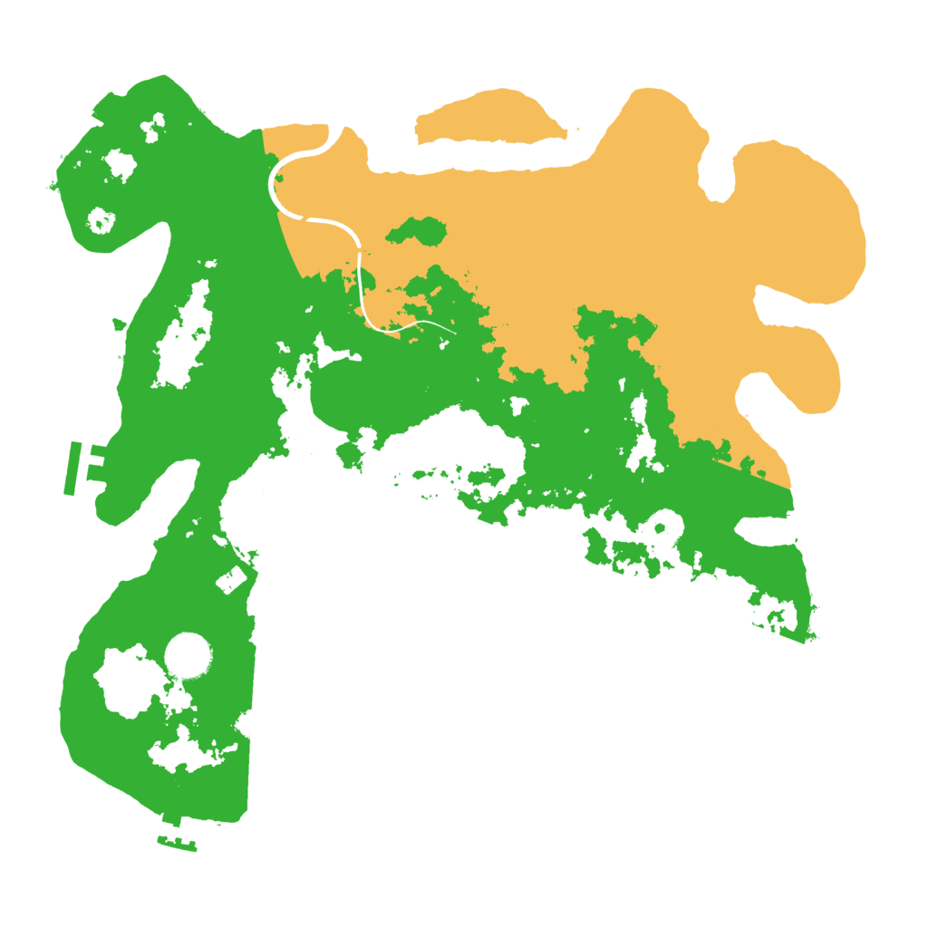 Biome Rust Map: Procedural Map, Size: 3500, Seed: 484570196