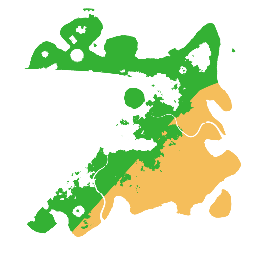 Biome Rust Map: Procedural Map, Size: 3500, Seed: 432452097