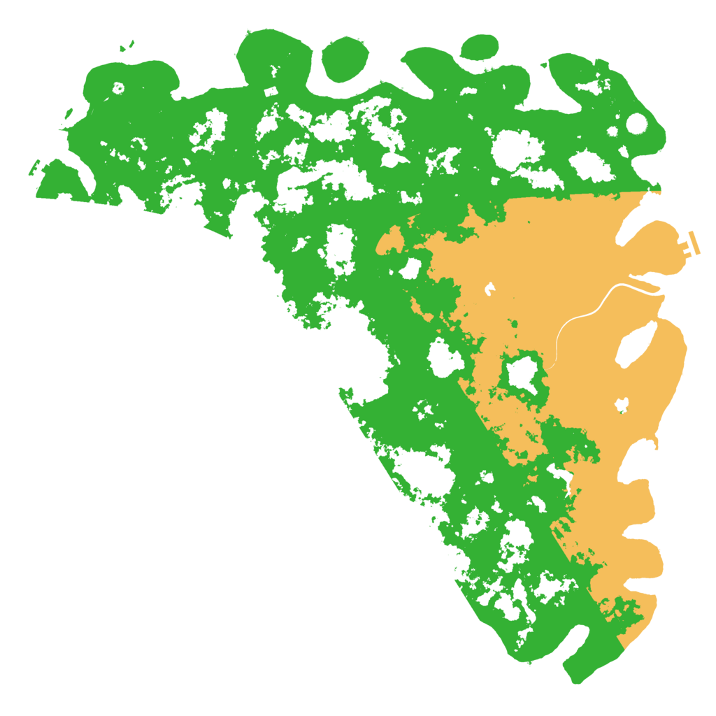 Biome Rust Map: Procedural Map, Size: 6000, Seed: 909505809