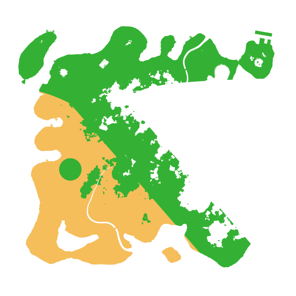 Biome Rust Map: Procedural Map, Size: 3500, Seed: 8645327