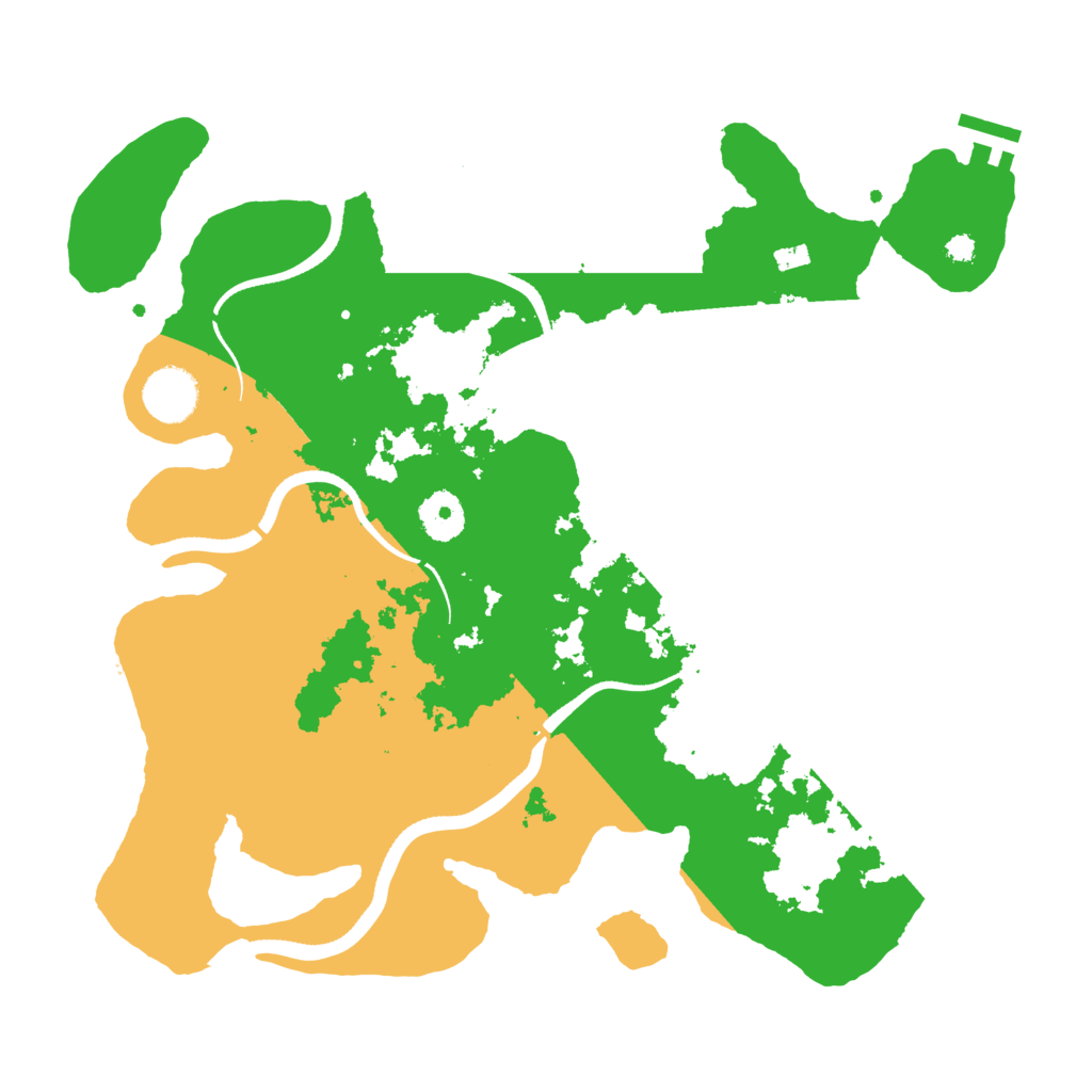 Biome Rust Map: Procedural Map, Size: 3500, Seed: 8645327