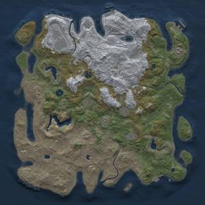 Thumbnail Rust Map: Procedural Map, Size: 4500, Seed: 1359764, 15 Monuments