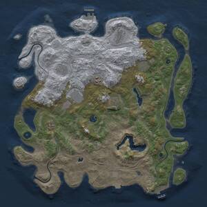 Thumbnail Rust Map: Procedural Map, Size: 4250, Seed: 835317579, 14 Monuments