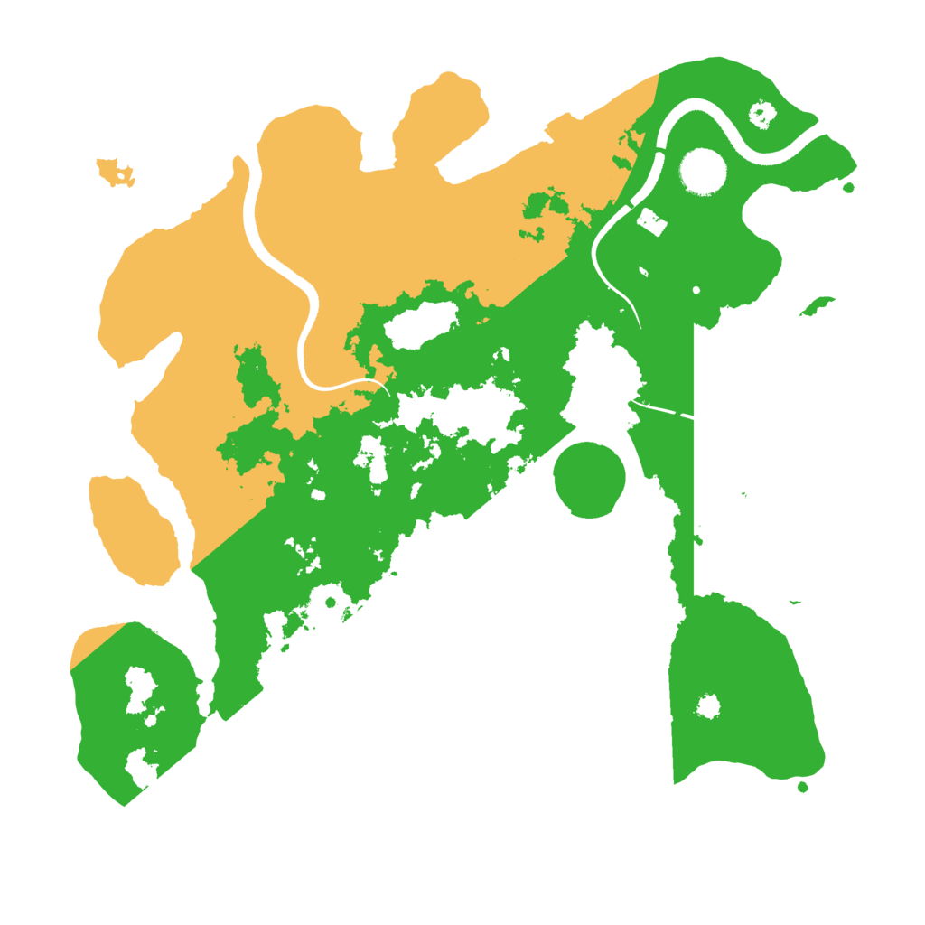 Biome Rust Map: Procedural Map, Size: 3500, Seed: 314174162