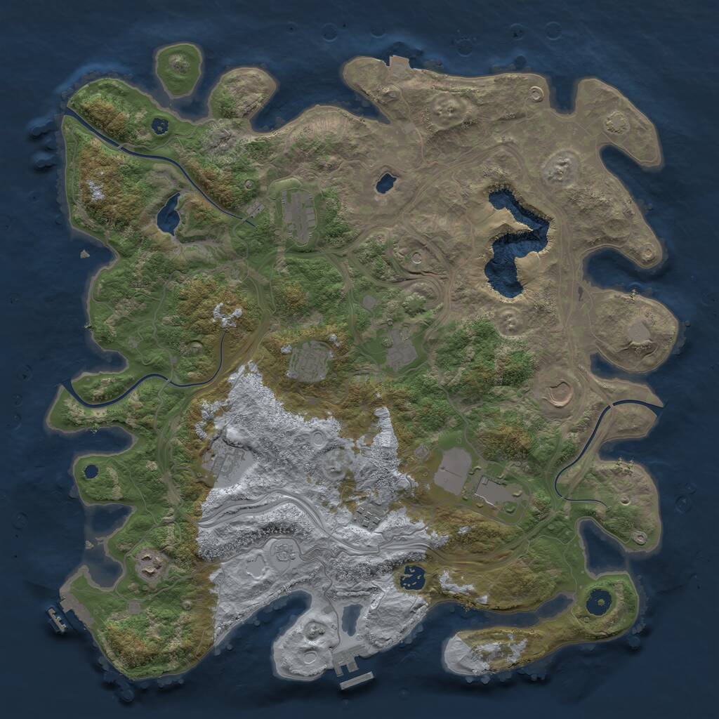 Rust Map: Procedural Map, Size: 4253, Seed: 237296798, 15 Monuments