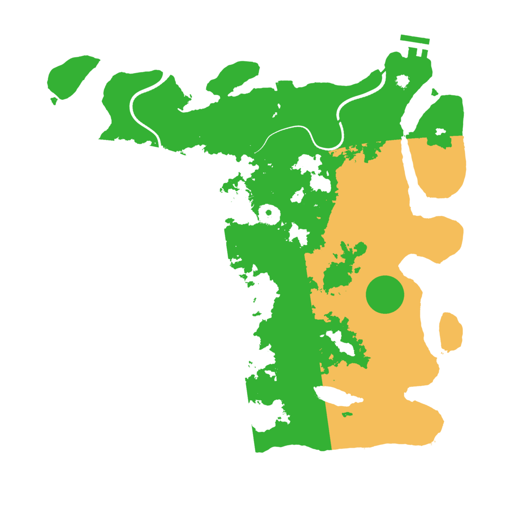 Biome Rust Map: Procedural Map, Size: 3500, Seed: 124328270