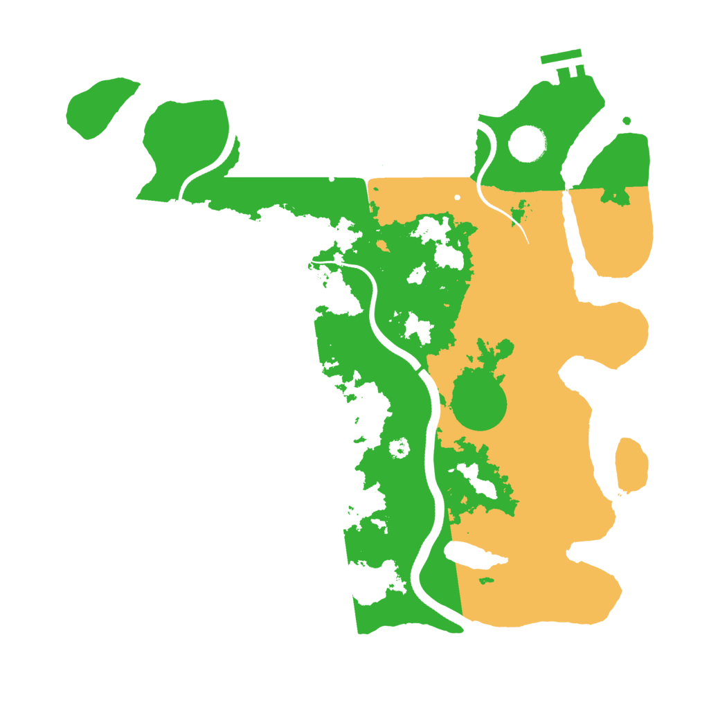 Biome Rust Map: Procedural Map, Size: 3500, Seed: 124328270