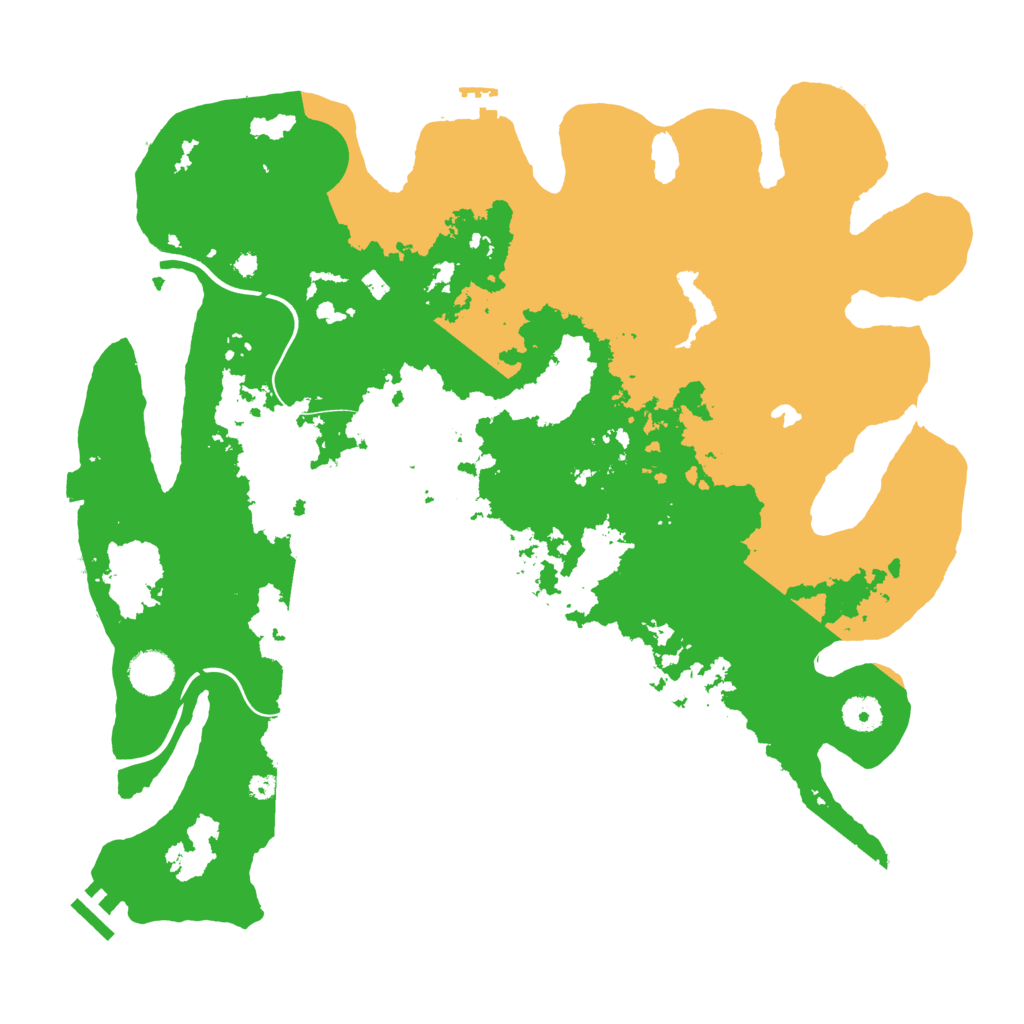 Biome Rust Map: Procedural Map, Size: 4000, Seed: 1329372005