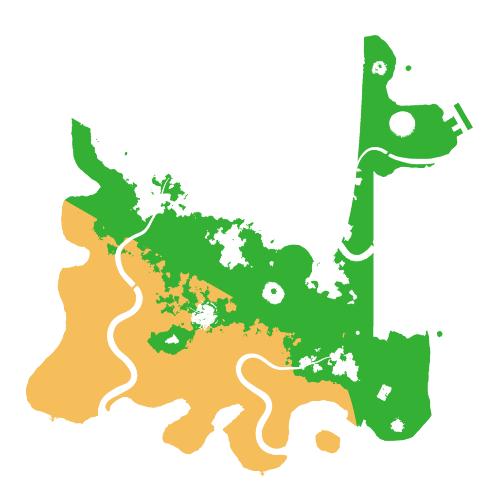 Biome Rust Map: Procedural Map, Size: 3500, Seed: 1292857420