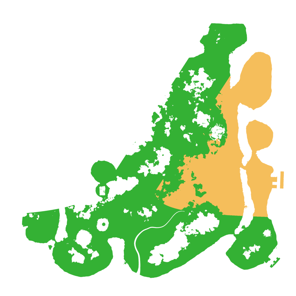 Biome Rust Map: Procedural Map, Size: 3500, Seed: 1999718015