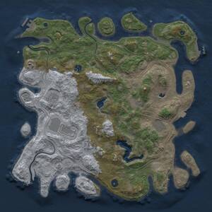 Thumbnail Rust Map: Procedural Map, Size: 4250, Seed: 794368287, 14 Monuments