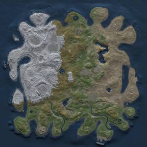 Thumbnail Rust Map: Procedural Map, Size: 4000, Seed: 187413374, 15 Monuments