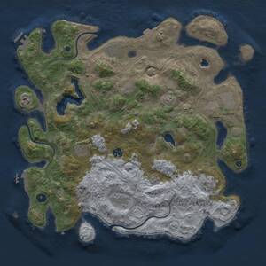 Thumbnail Rust Map: Procedural Map, Size: 4250, Seed: 256256, 15 Monuments