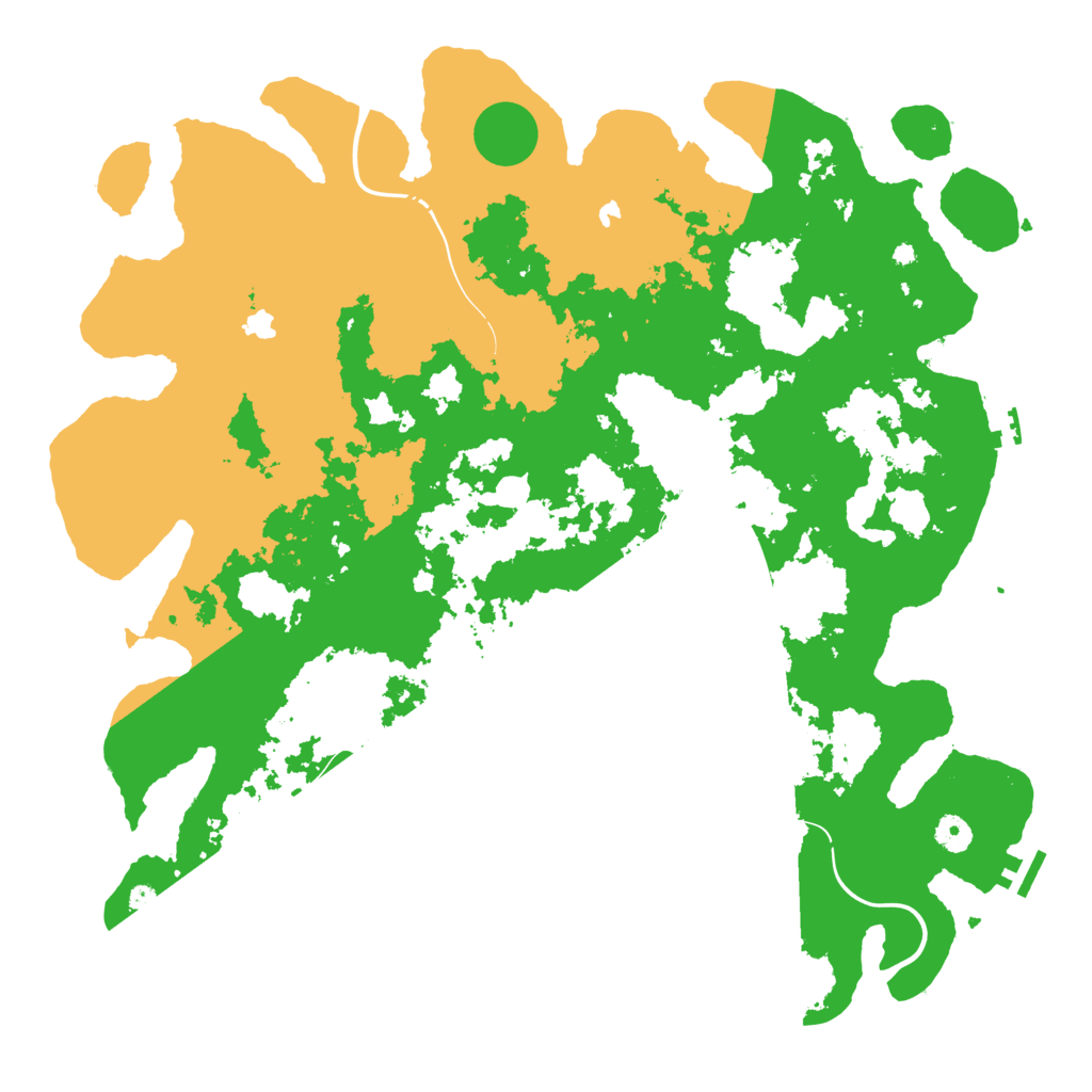 Biome Rust Map: Procedural Map, Size: 4500, Seed: 4039271