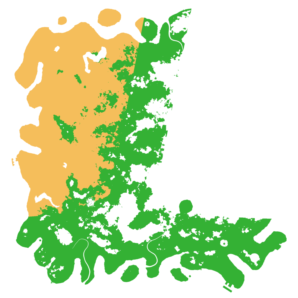 Biome Rust Map: Procedural Map, Size: 6000, Seed: 1069076821