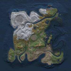 Thumbnail Rust Map: Procedural Map, Size: 2800, Seed: 4628172, 9 Monuments