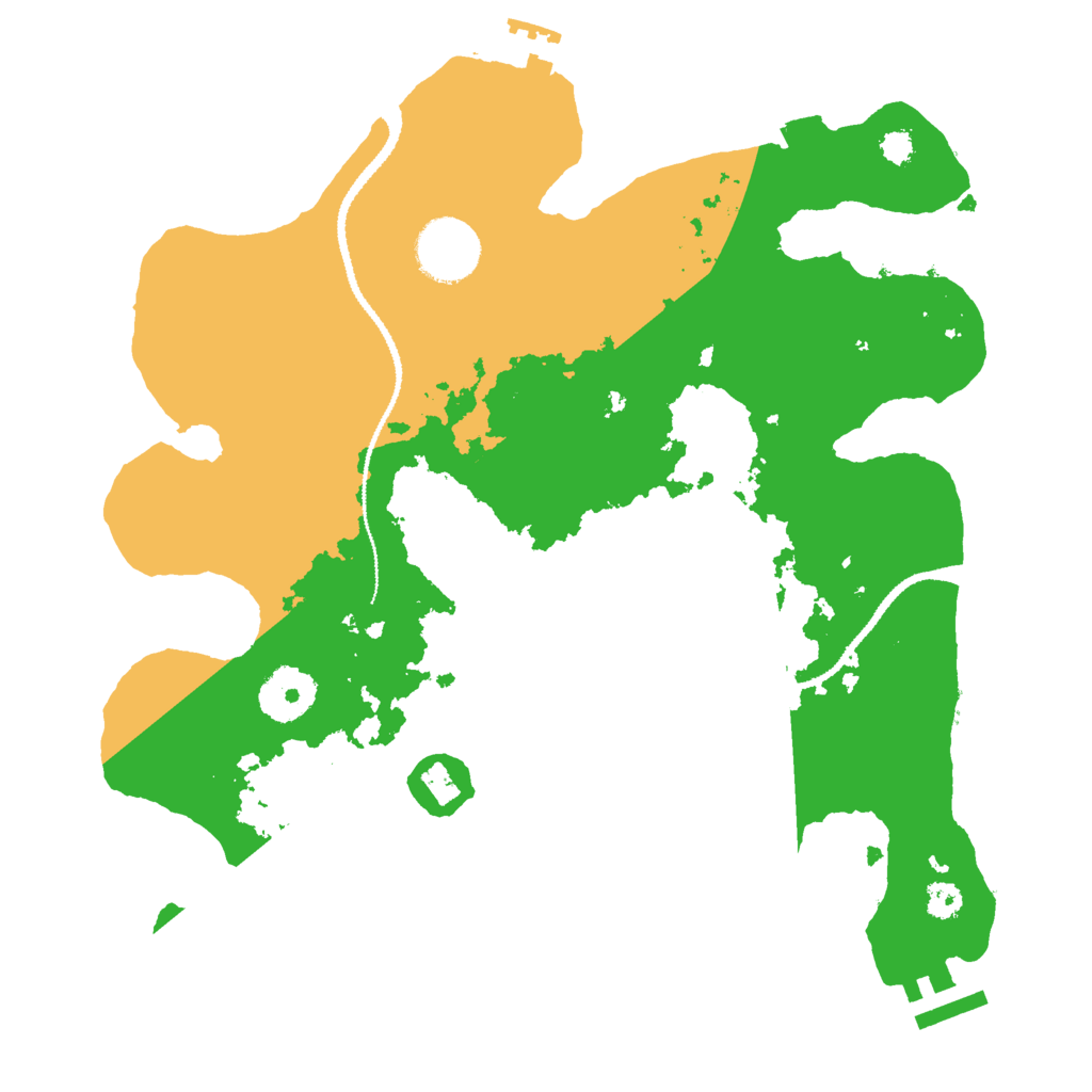 Biome Rust Map: Procedural Map, Size: 3000, Seed: 1141950087