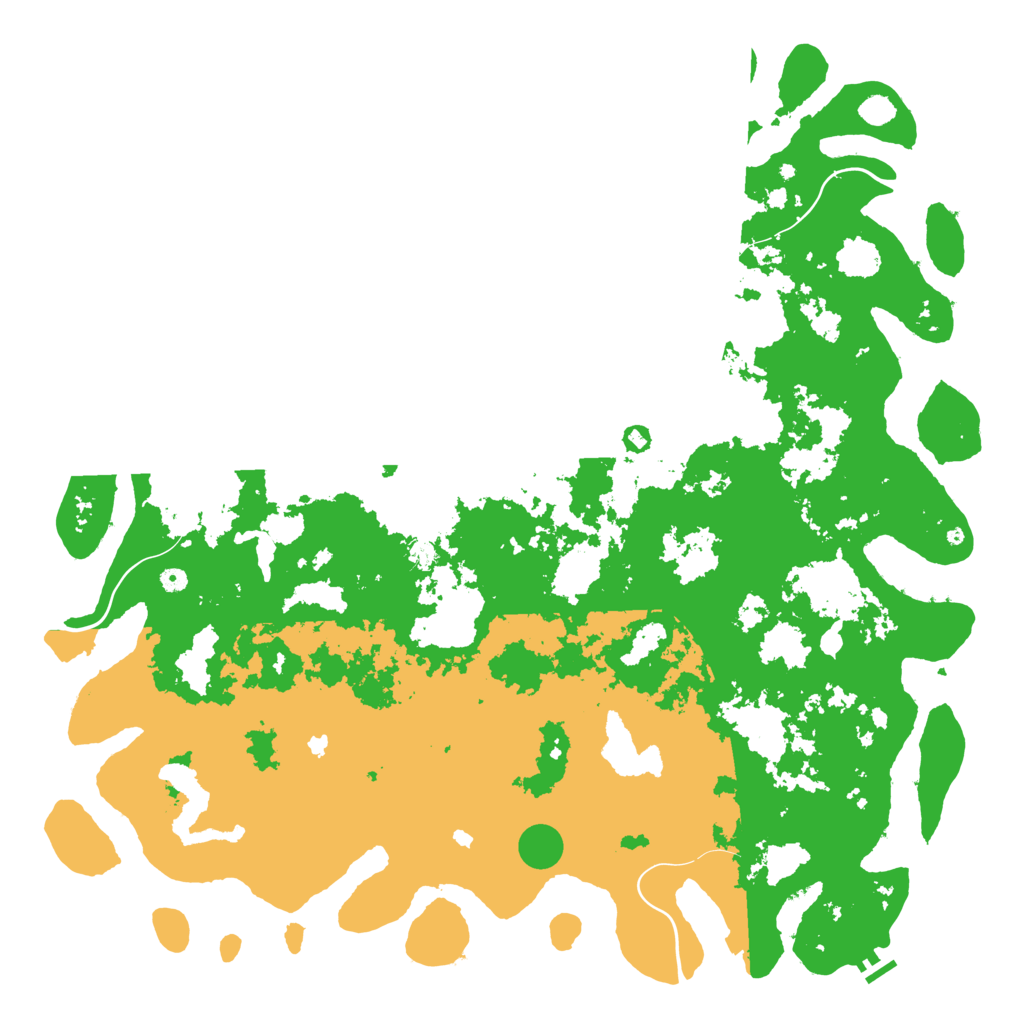Biome Rust Map: Procedural Map, Size: 6000, Seed: 342564256