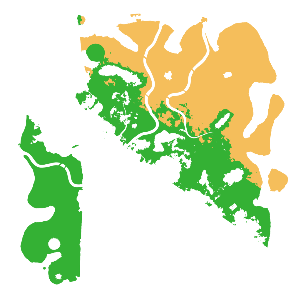 Biome Rust Map: Procedural Map, Size: 4500, Seed: 57130105