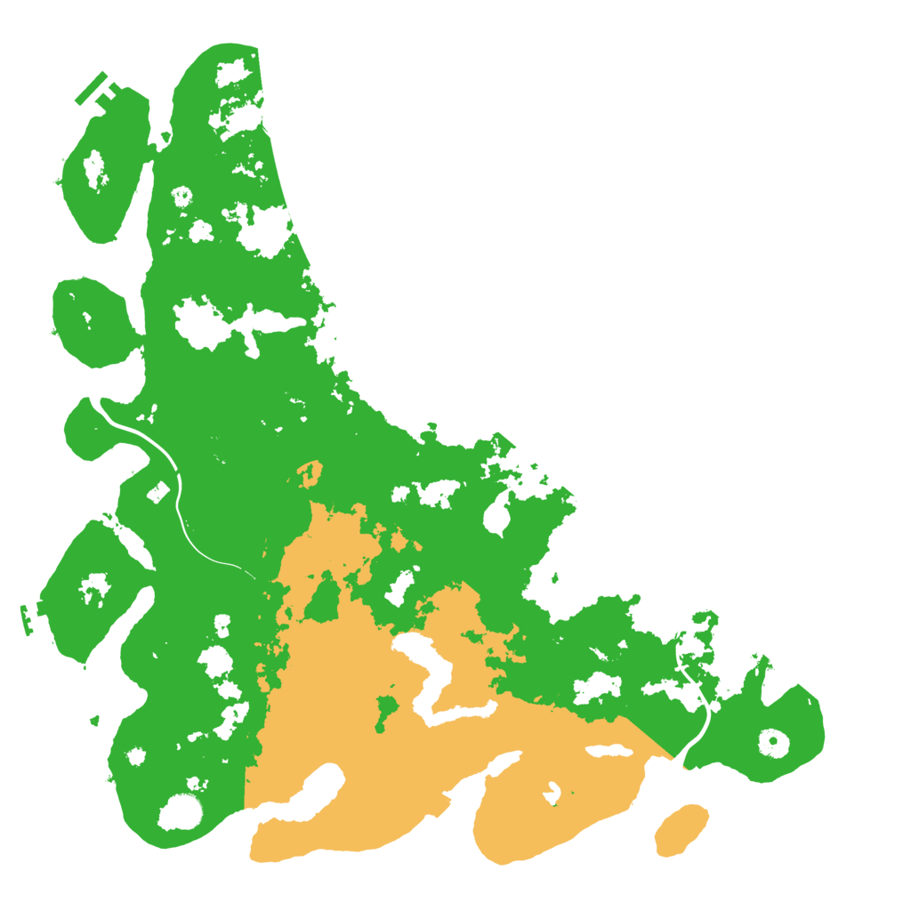 Biome Rust Map: Procedural Map, Size: 4500, Seed: 1995415839