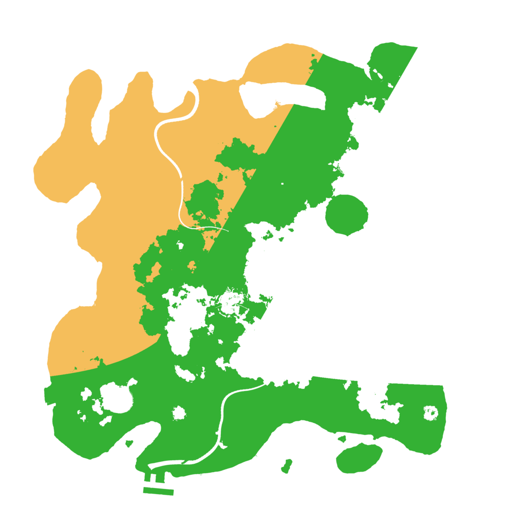 Biome Rust Map: Procedural Map, Size: 3500, Seed: 396996164