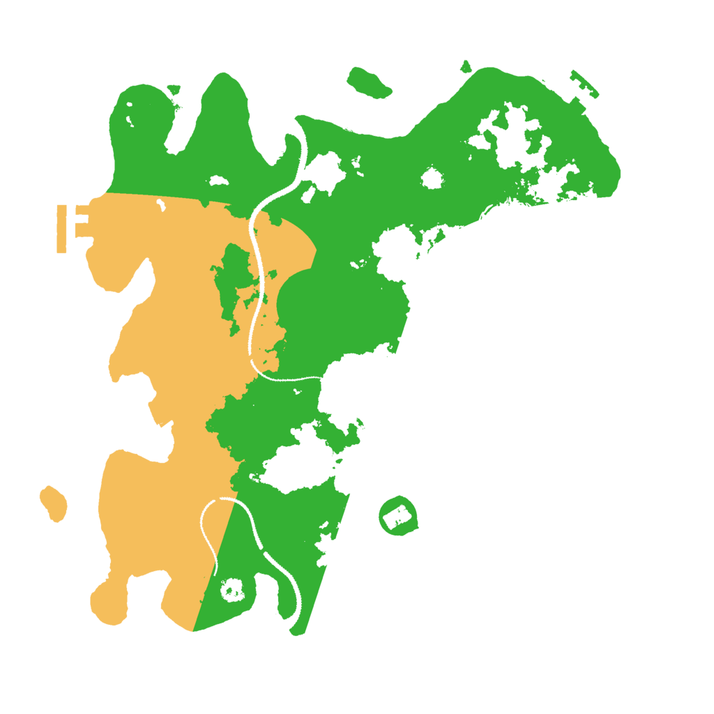 Biome Rust Map: Procedural Map, Size: 3000, Seed: 94662