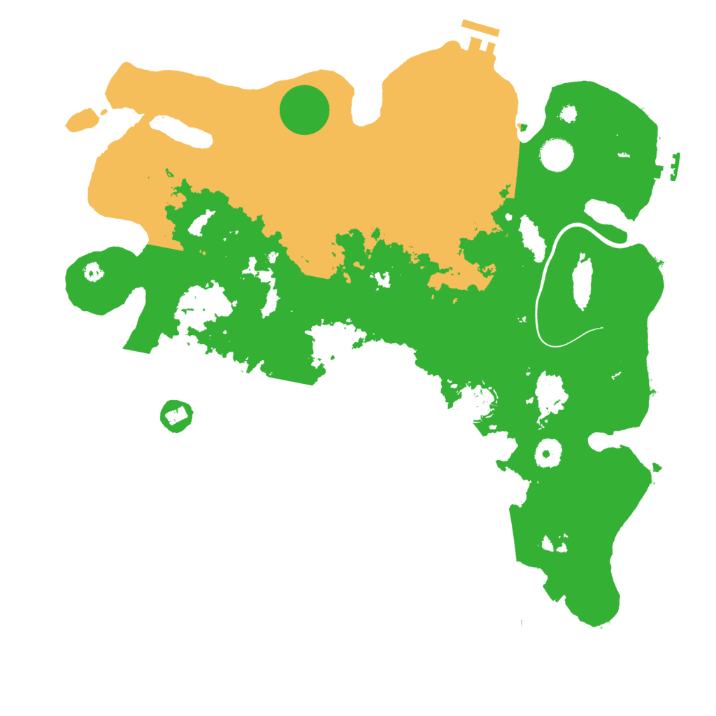 Biome Rust Map: Procedural Map, Size: 3800, Seed: 512345
