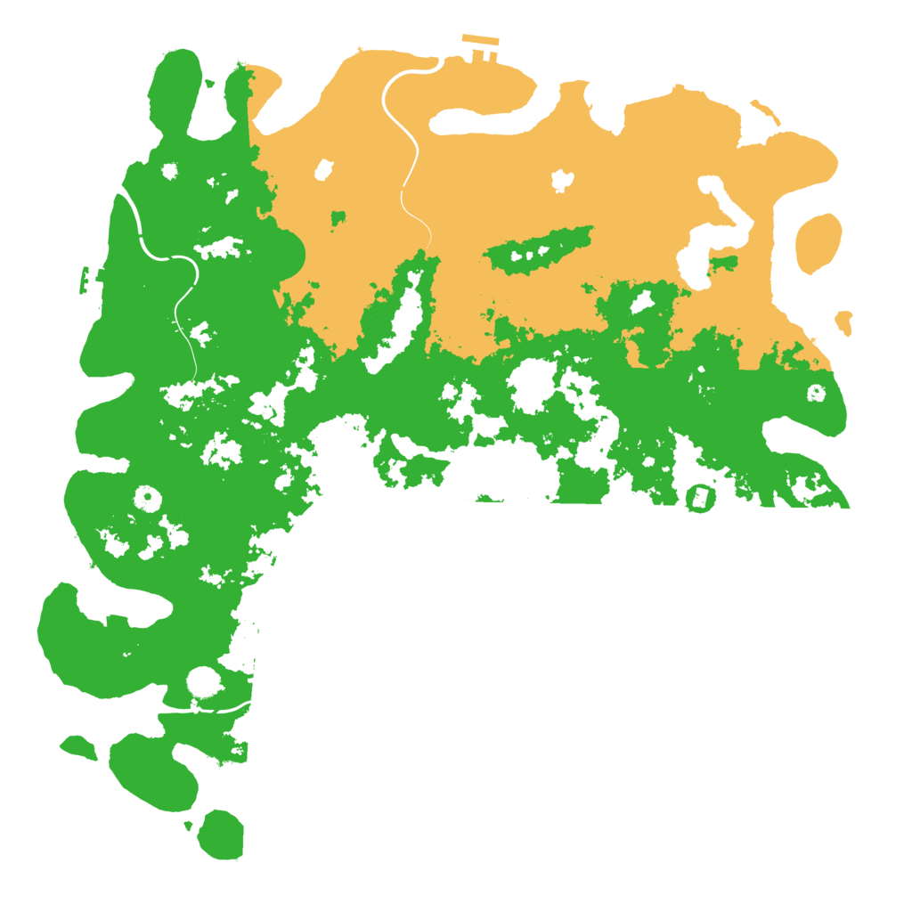 Biome Rust Map: Procedural Map, Size: 5000, Seed: 23704502