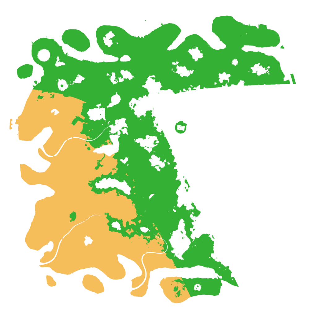 Biome Rust Map: Procedural Map, Size: 4500, Seed: 643654975