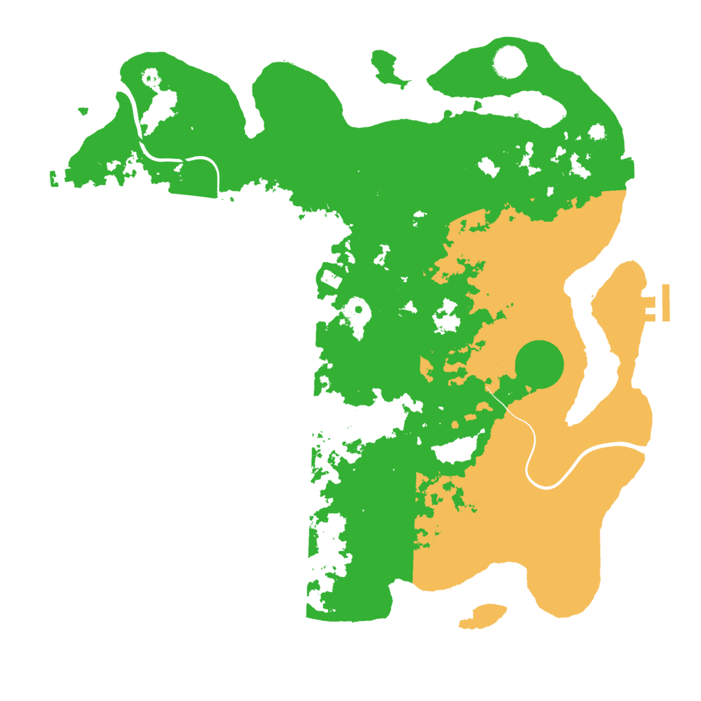 Biome Rust Map: Procedural Map, Size: 3800, Seed: 66917294