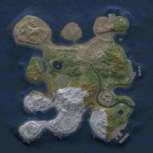 Thumbnail Rust Map: Procedural Map, Size: 2500, Seed: 2014794781, 6 Monuments