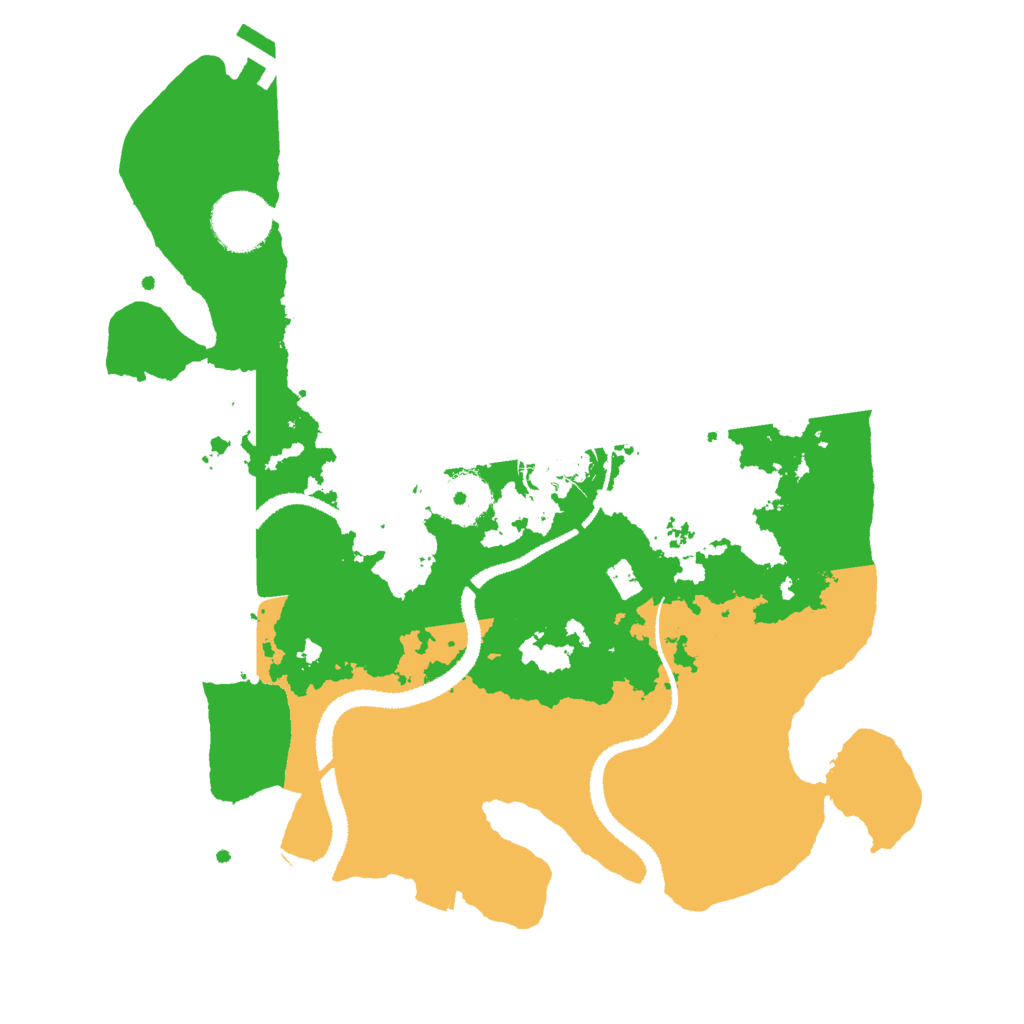 Biome Rust Map: Procedural Map, Size: 3000, Seed: 228985555