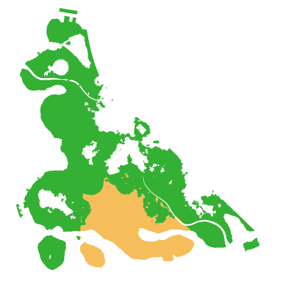 Biome Rust Map: Procedural Map, Size: 3300, Seed: 1174394860