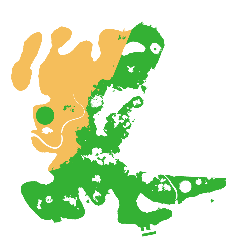 Biome Rust Map: Procedural Map, Size: 3500, Seed: 878722414