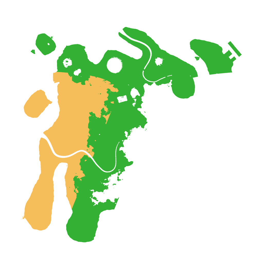 Biome Rust Map: Procedural Map, Size: 3000, Seed: 2032848602