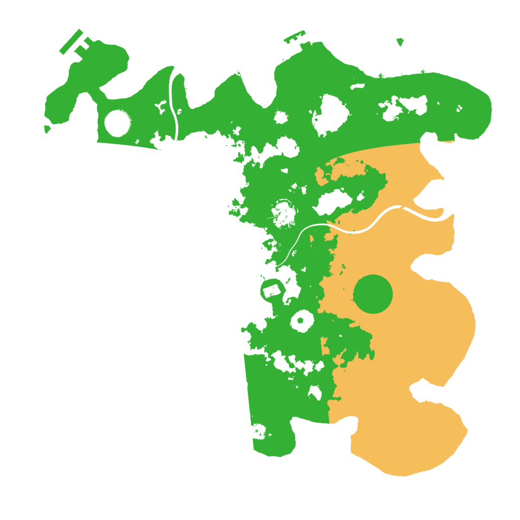 Biome Rust Map: Procedural Map, Size: 3500, Seed: 409531701