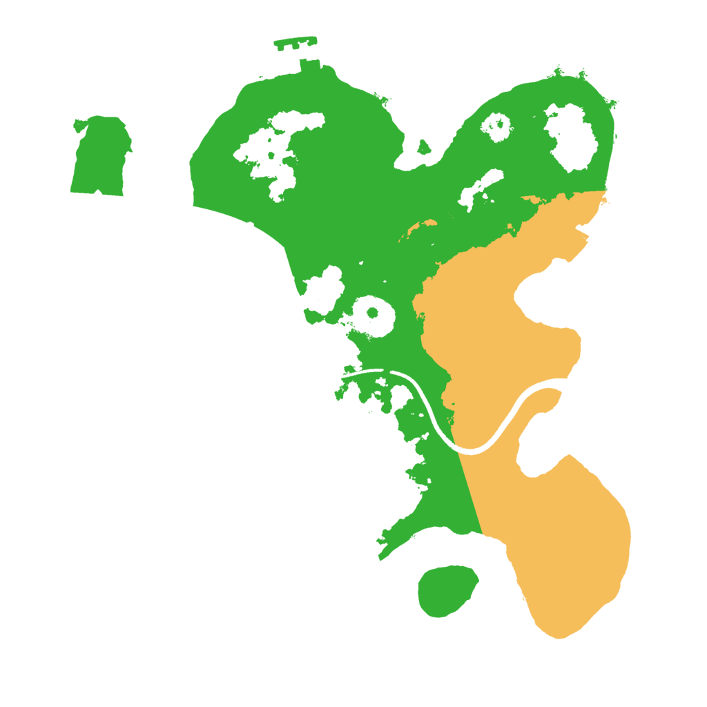 Biome Rust Map: Procedural Map, Size: 2500, Seed: 5241