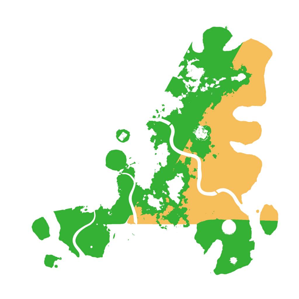Biome Rust Map: Procedural Map, Size: 3800, Seed: 64124316