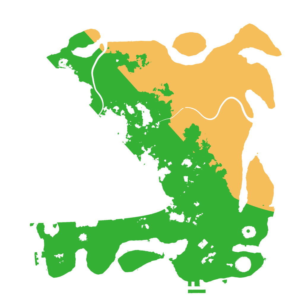 Biome Rust Map: Procedural Map, Size: 3500, Seed: 175283725