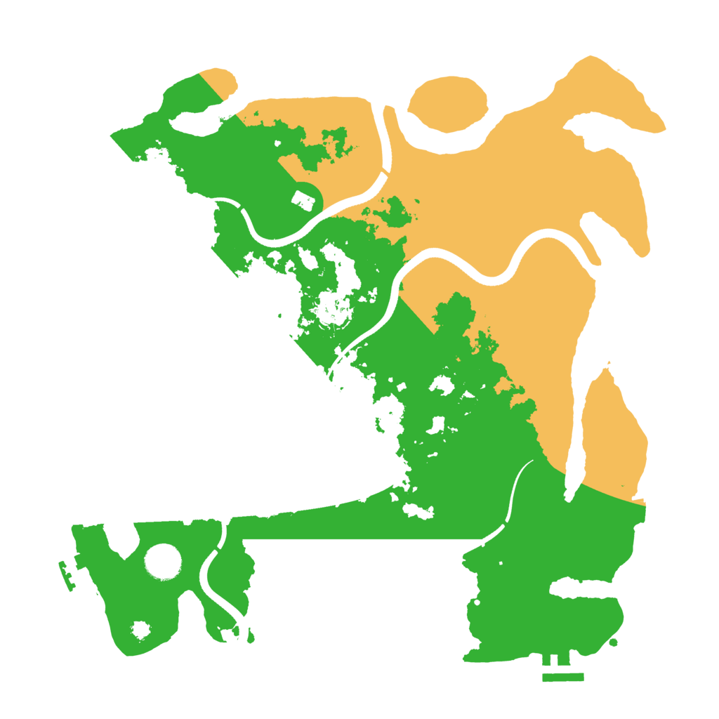 Biome Rust Map: Procedural Map, Size: 3500, Seed: 175283725