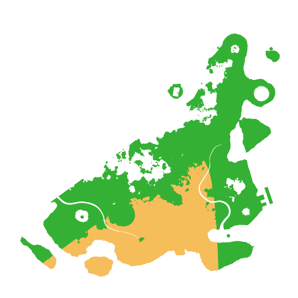 Biome Rust Map: Procedural Map, Size: 3500, Seed: 758992521