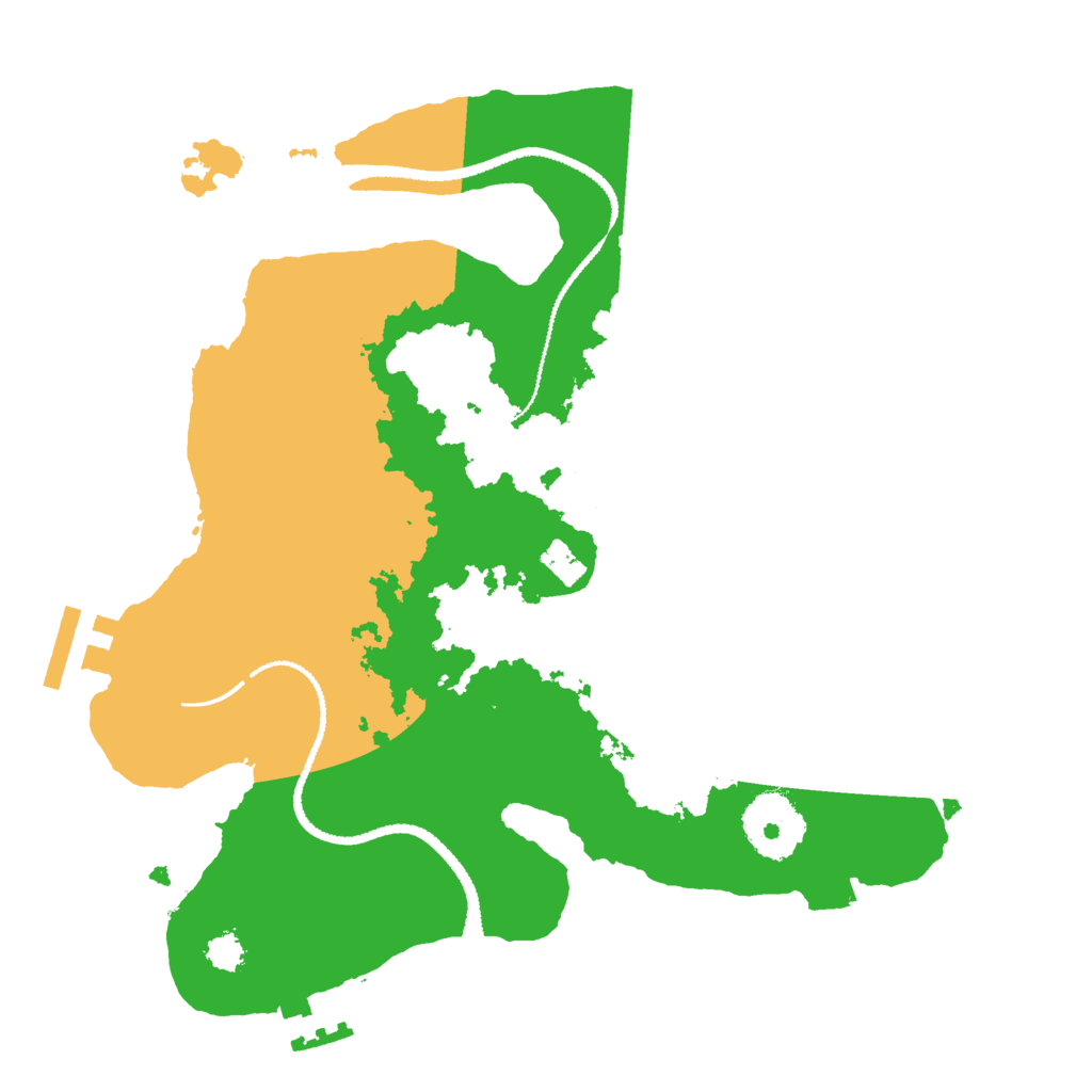 Biome Rust Map: Procedural Map, Size: 2650, Seed: 11631769