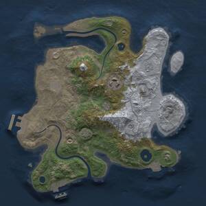 Thumbnail Rust Map: Procedural Map, Size: 2650, Seed: 11631769, 7 Monuments