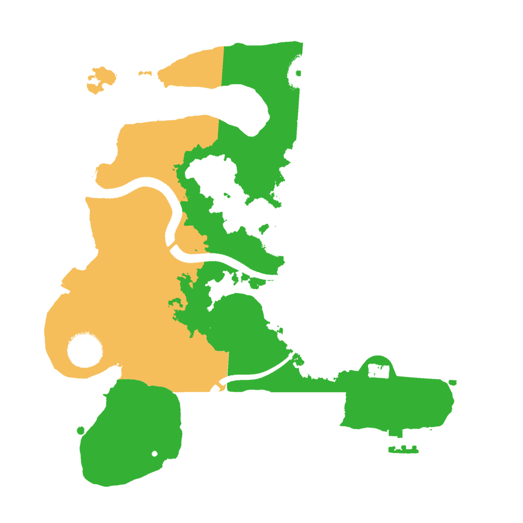 Biome Rust Map: Procedural Map, Size: 2650, Seed: 11631769