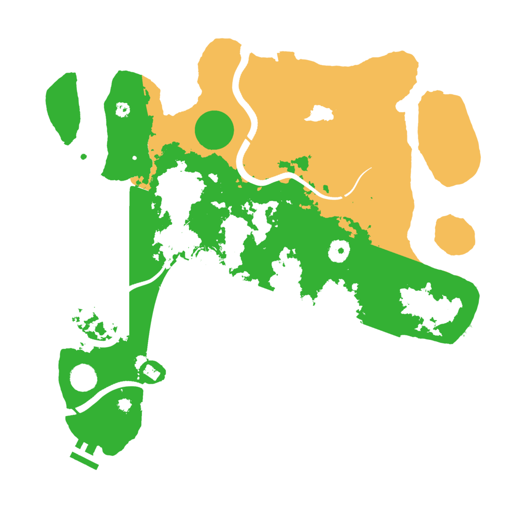 Biome Rust Map: Procedural Map, Size: 3500, Seed: 1632775108