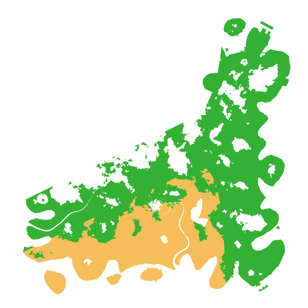 Biome Rust Map: Procedural Map, Size: 4500, Seed: 1098445037